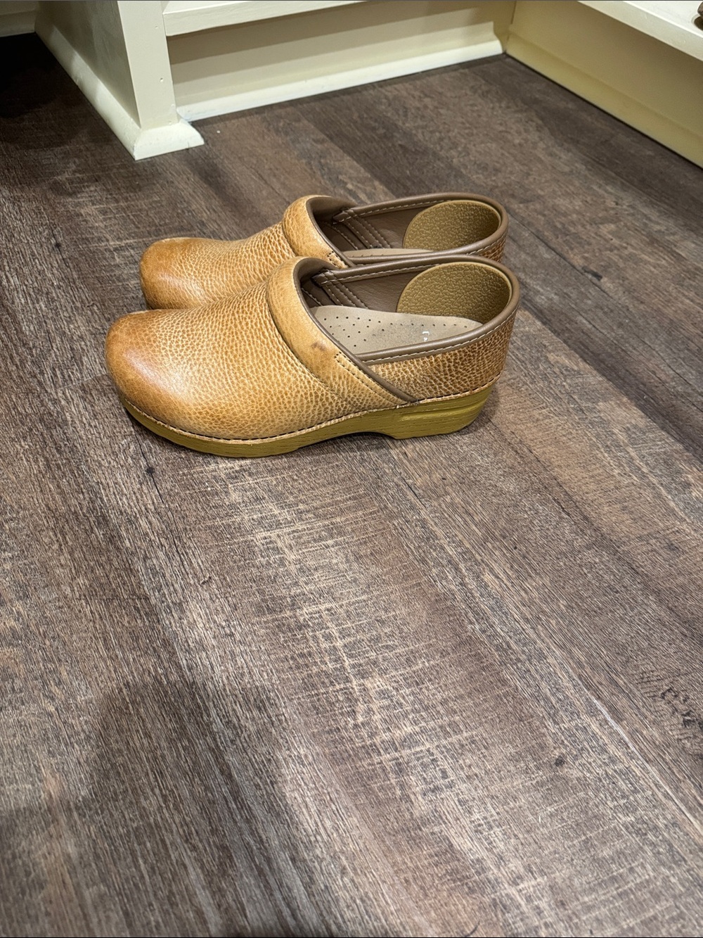 Dansko Tan Leather Clogs